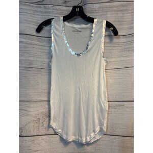 Zadig & Voltaire Sleeveless Tam Metallic-Trim Tank Size S